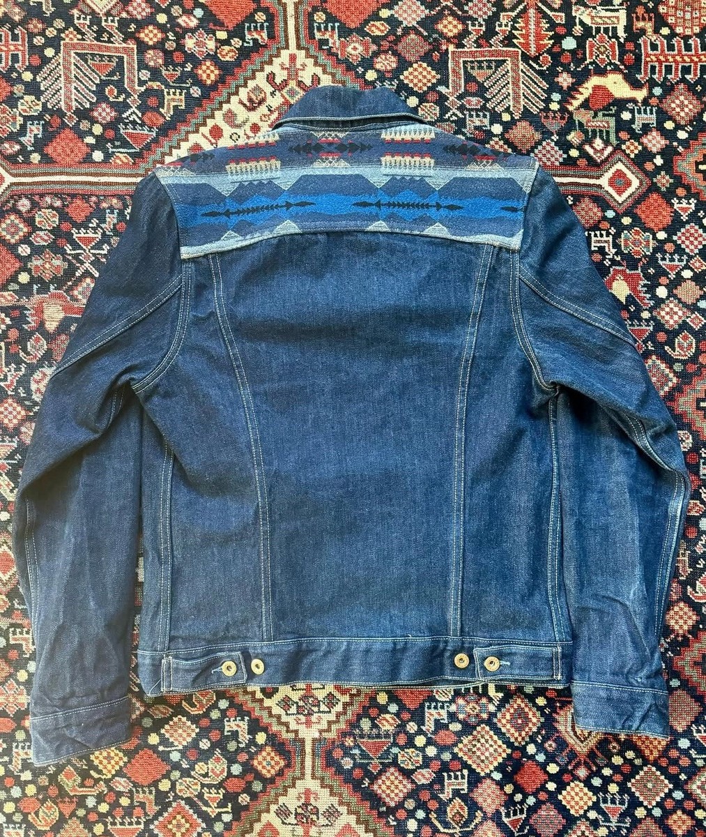 Levis x Pendleton Type III Trucker Denim Jacket Medium 2010