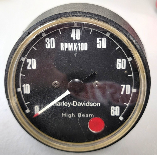 Vintage OEM Harley Davidson Tachometer Tach Speedometer Up to 8000 RPM USED