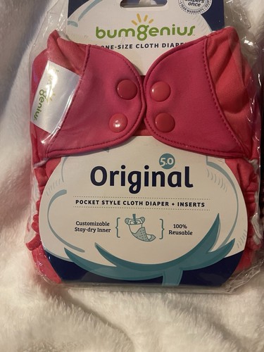 Bumgeniys Cloth Diapers + Inserts 2 Packs One Is 5.0 And 4.0 / NEW - Picture 2 of 6