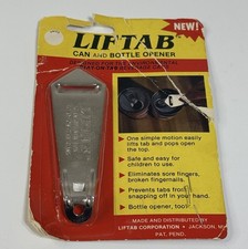 Apriscatole chiave vintage Liftab per lattine Stay-on-Tab - Jackson, MI.