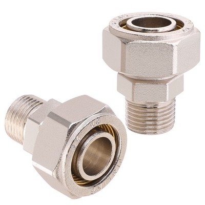3/4   Straight Air Piping Fittings, 3/4   x 1/2   Male NPT Threads Adapter Fitti