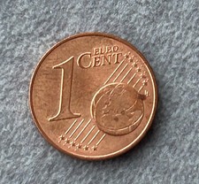 1 euro cent Germany very rear G letter  in 2014