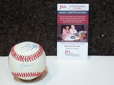 HOF YOGI BERRA & Mike Mussina Roger Clemens PLUS AUTOGRAPH BALL JSA COA CE34867