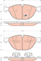 Bremsbelagsatz Vorne FüR Bmw X5 E70 F15 F85 X6 E71 E72 F16 F86 06-19