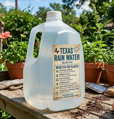 #ad 1 Gallon Texas Rain Water Best Water For Your Plants $36.99