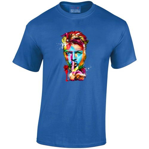 David Bowie SHH Inspired T-Shirt Ziggy Heroes 70s 80s Stardust Starman Face - Bild 7 von 10
