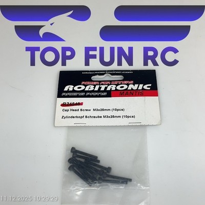 ROBITRONIC R24548 CAP HEAD SCREW M3X25MM 10PCS FOR MANTIS 1/8 SCALE TRUGGY