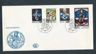 D487171 Belgium FDC Solidarity Stained Glass Issue Mons 1969