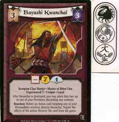 Bayushi Kwanchai (Experienced 2) Ungraded L5R: Rise of the Shogun