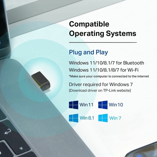 TP-Link Archer T2UB Nano - Nano 2-in-1 USB WiFi Bluetooth Adapter AC600 - Picture 8 of 8