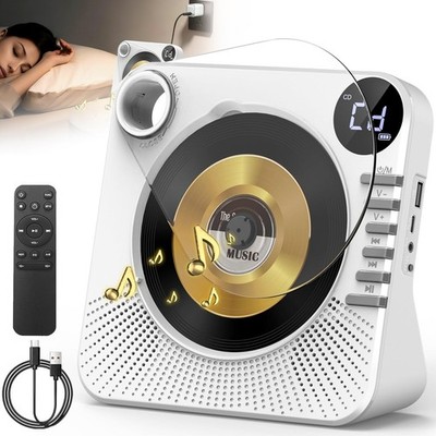 CD-Spieler Tragbarer CD-Player Bluetooth 5.0 Multifunktions mit Timer für Kinder