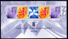 2004 "THE SCOTTISH PARLIAMENT" MINI-SHEET, FINE UNMOUNTED MINT