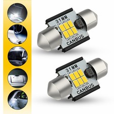 AUXITO White 31MM DE3175 LED Interior Dome Ceiling Read Light Lamp SUPER BRIGHT