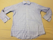Mens Brooks Brothers Dress Shirt 16 34 Pink Blue Button Cotton