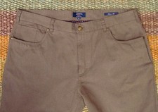 Neu: CHARLES TYRWHITT  🇬🇧  brown Canvas Jeans W40 L32, NP: 179€            (19