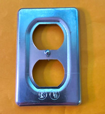 Crouse-Hinds DS-23 Metal Wall Plate Cover Chr...
