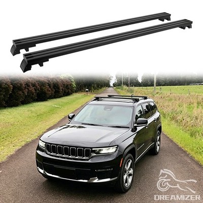 Heavy Duty Car Top Roof Rack Cross Bars Flush Rail For Jeep Grand Cherokee 14-26
