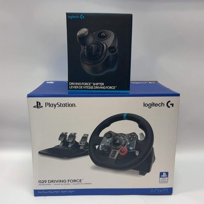 Logitech G29 Driving Force W/ Shifter Black Racing Wheel For PS4/PS5/PC