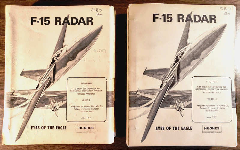 F-15/Israel, Eyes of the Eagle, Vols I and II, Hughes Aircraft, Peace Fox, 1977