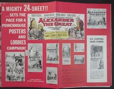 Rare 1956 pressbook ALEXANDER THE GREAT - Burton - March - Bloom