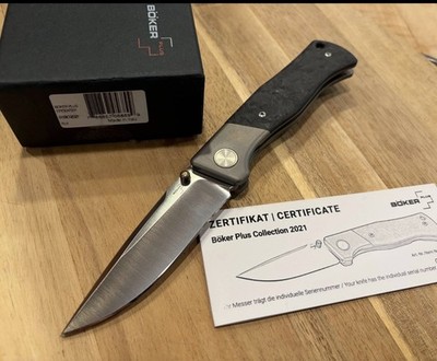 Boker Plus Todd Rexford Collection 2021 Epicenter Titanium CF 3.4'' M390/ SER# 53