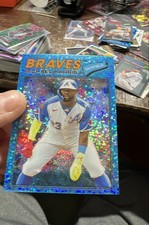 2026 Topps Heritage Michael Harris II #342 Chrome Light Blue Sparkle Refractor