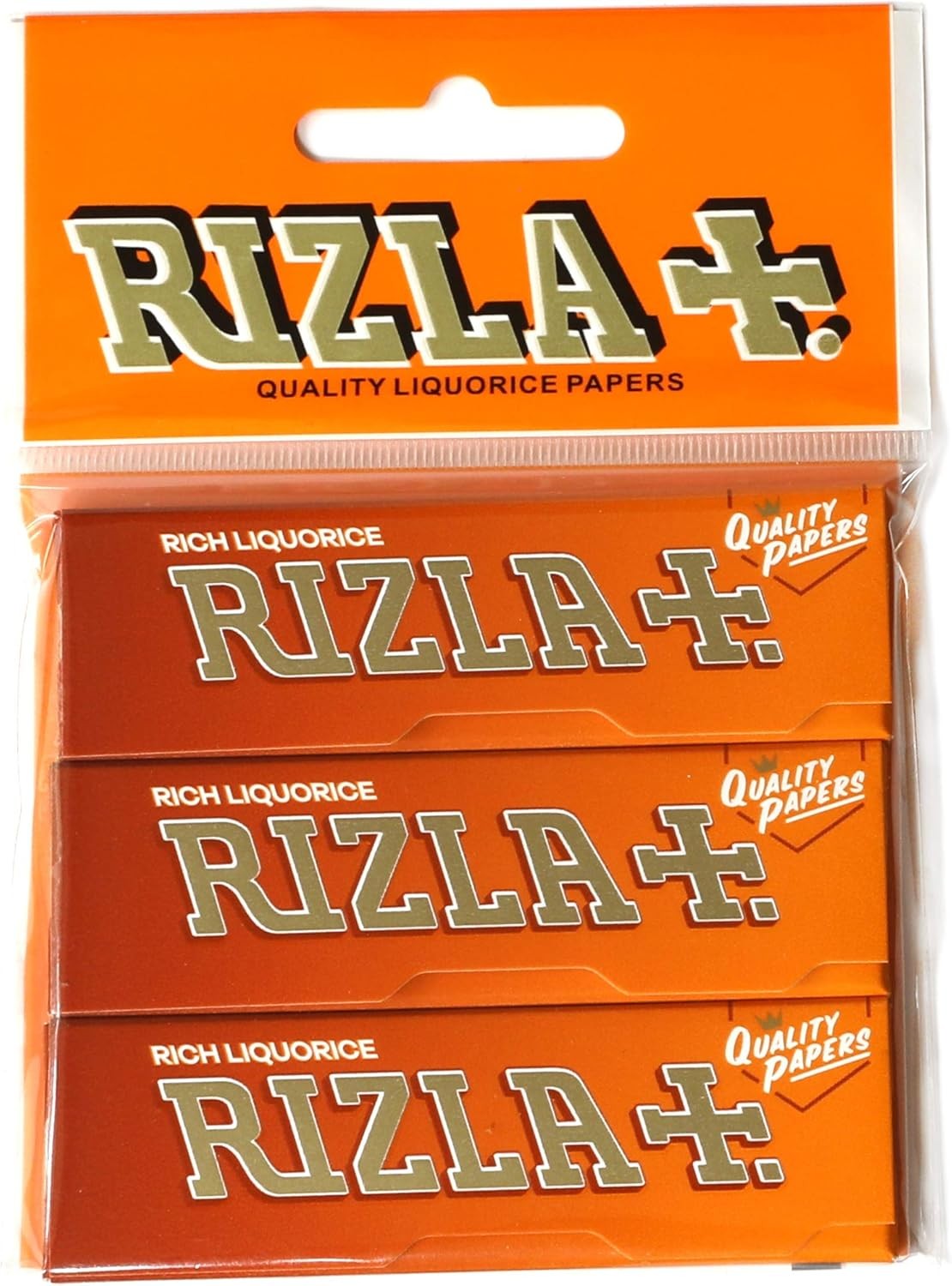 3 booklets - Rizla Rich Liquorice Regular 70mm Thick Rolling Paper