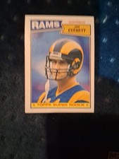 1987 Topps - Jim Everett Card #145 LA Rams Super Rookie. rookie card picture