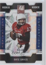 2009 Donruss Elite Rookies Aspirations Die-Cut 62/87 Nate Davis #173 0f6