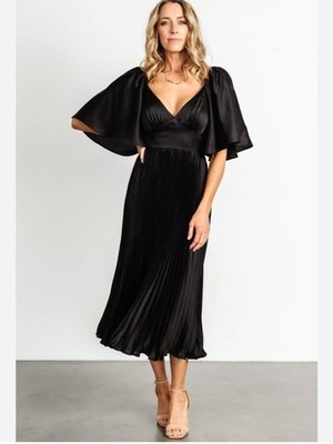 aubree pleated dress Baltic Born Aubree Pleated Dress Black Sz Small NWT