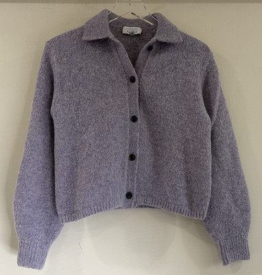 Stockholm Atelier & Other Stories Women's Sz Small Lavender Cardigan Wool Alpaca