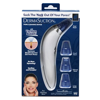 NEW DermaSuction Facial Pore Cleaning Device As Seen on TV Battery Operated NIB