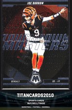 Joe Burrow 2025 Panini Mosaic Touchdown masters Cincinnati Bengals #3
