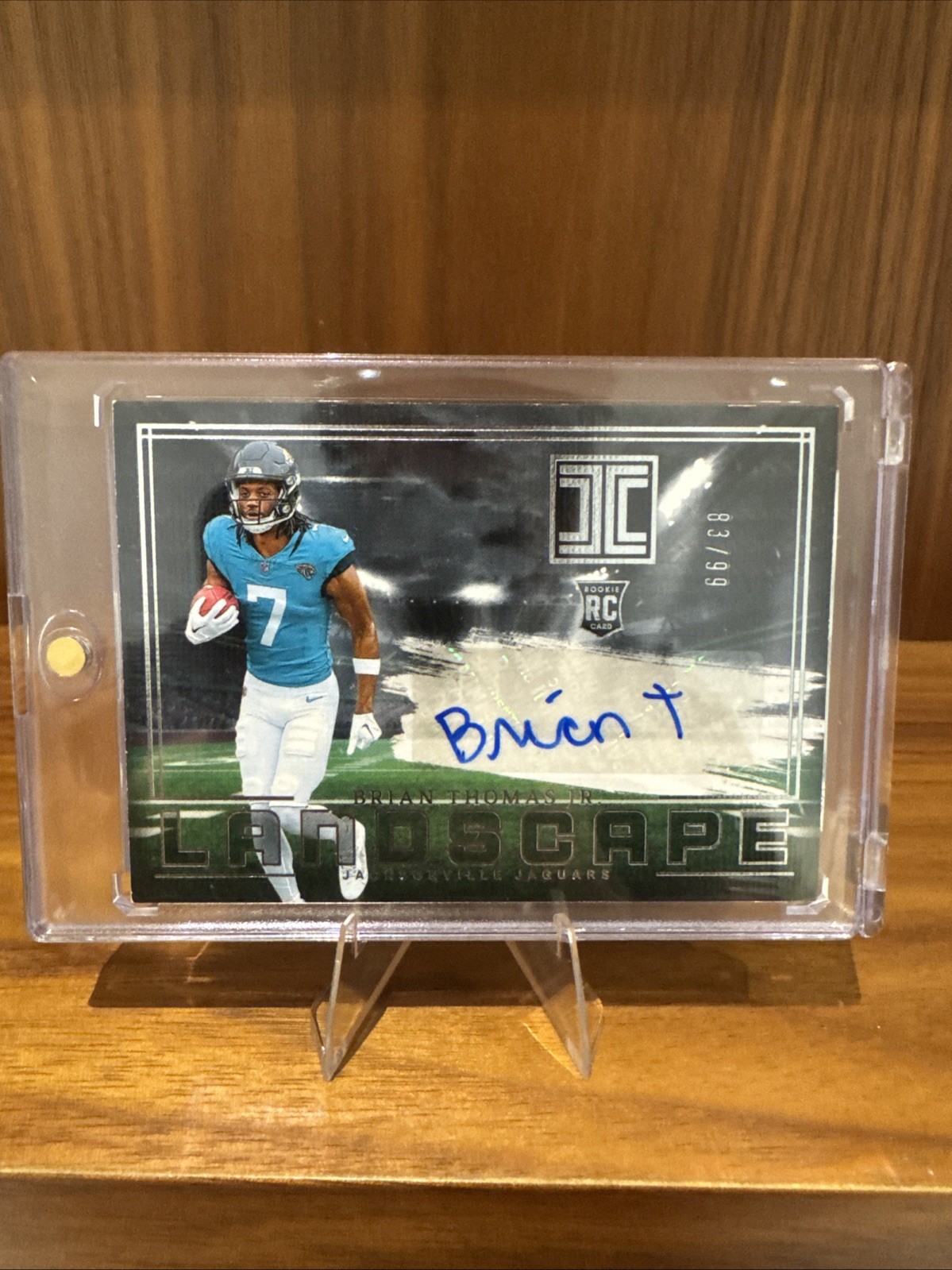 2024 Panini Impeccable - Rookie Landscape Brian Thomas Jr. #RLA-BTJ /99 (AU, RC)