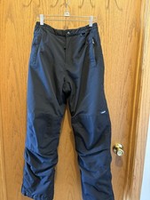 Lands End Youth Size 16 Black Squall Lined Water Resistant Sledding Ski Pants