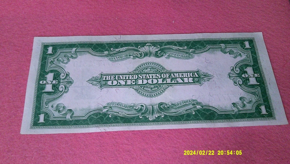 UNC 1923 $1 Silver Certificate HORSE BLANKET CRISP - Image 2 of 2