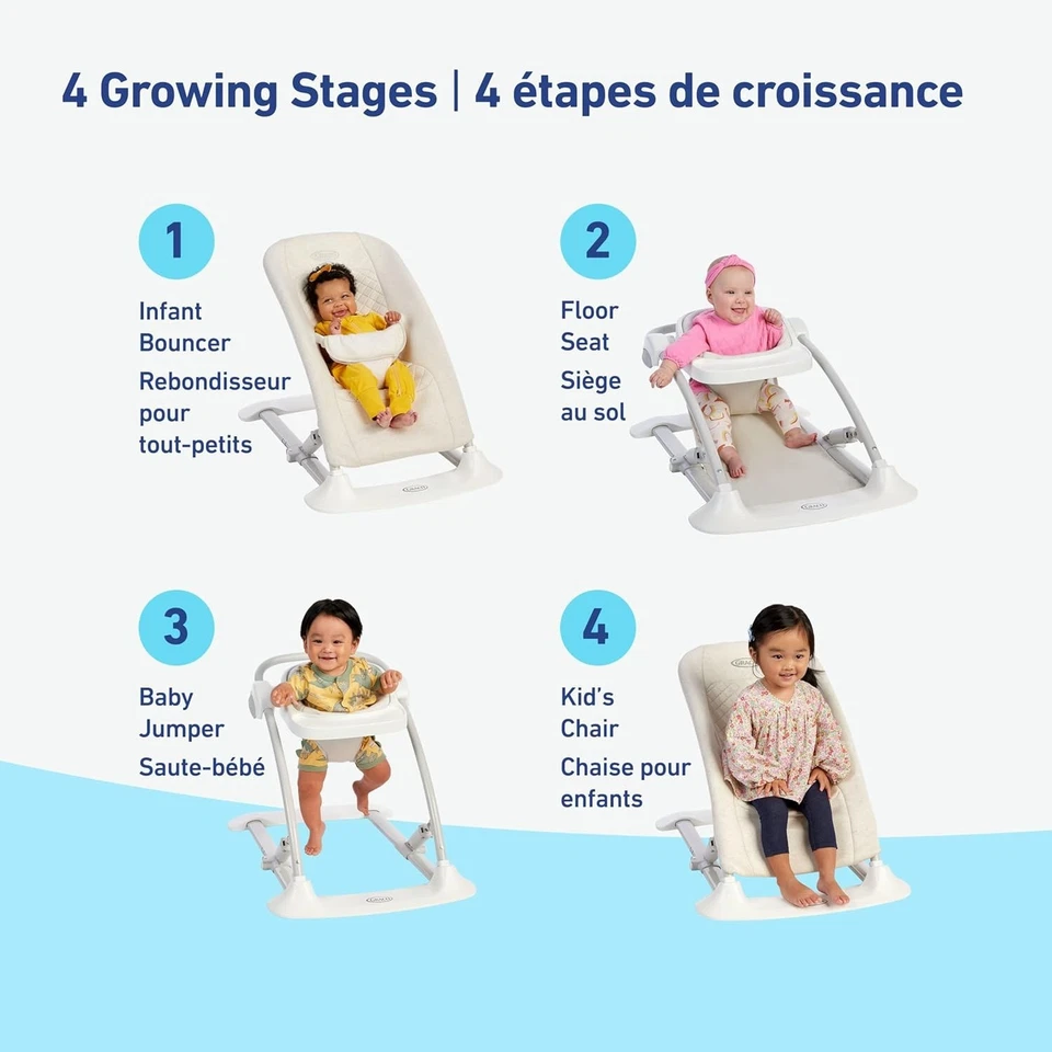 Graco JumpStart 4 en 1 Actividad Gorila Jumper Silla Wren Foto 2 de 4