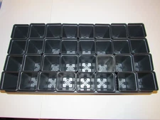 (3) 1020 Trays & (96) Plastic Plant Pots Combo / Seed Starting Vegetable Herbs
