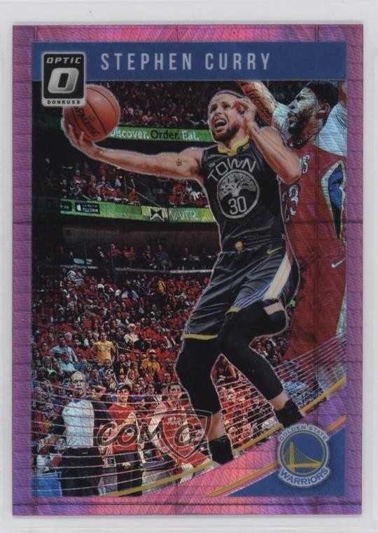 2018-19 Panini Donruss Optic Pink Hyper Prizm Stephen Curry #2 w6l
