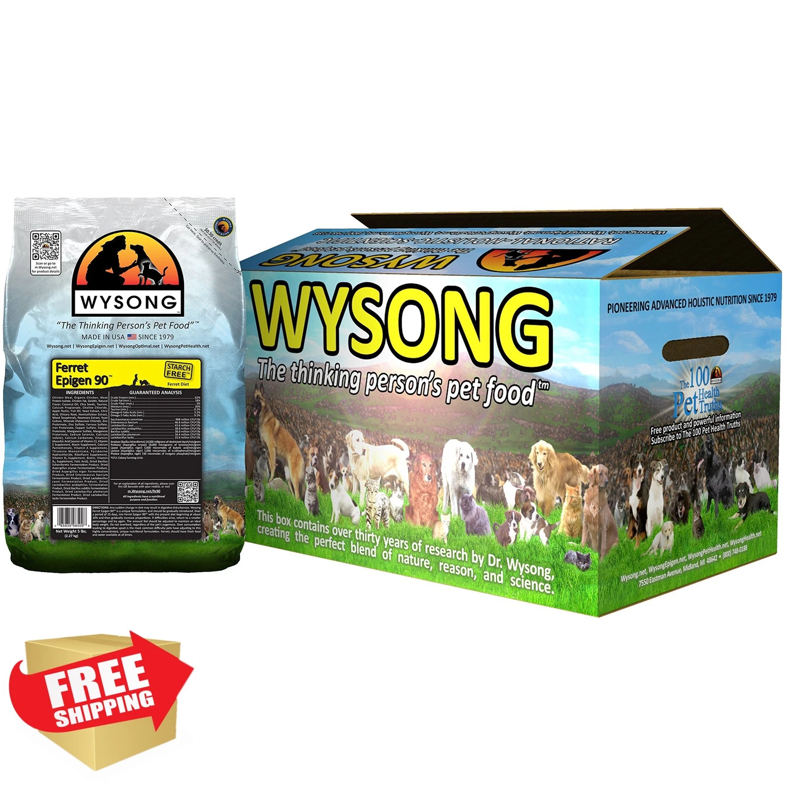 Wysong Ferret Epigen 90 5lb Food