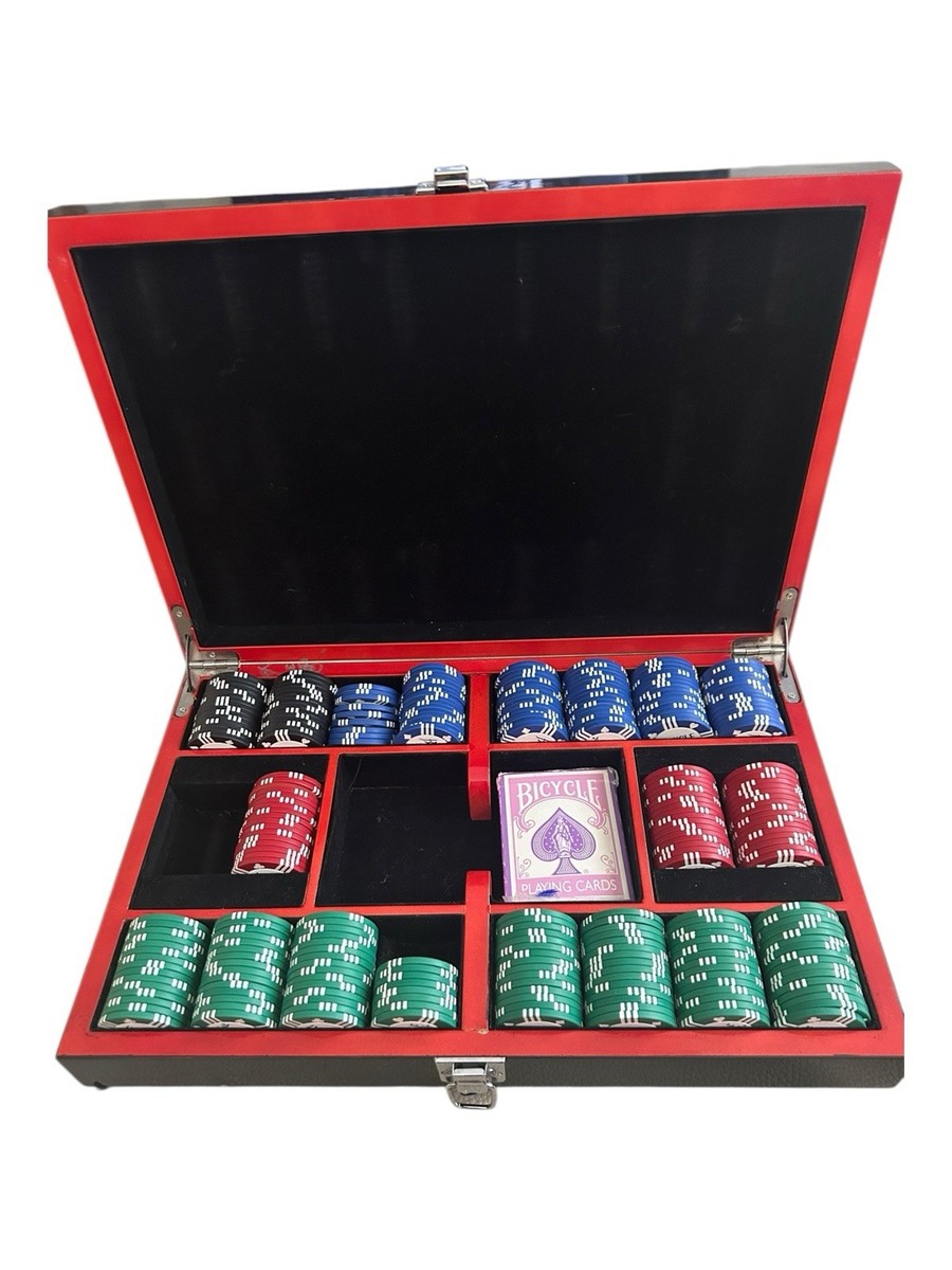 bicycle master poker chip set with hard case | eBay