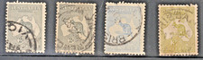 4 AUSTRALIA ROO'S  Scott Type 1A Used /Unsorted / Uncatalogued