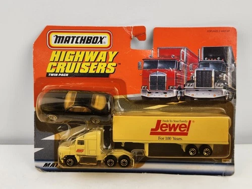 Matchbox Highway Cruisers Jewel Food Truck & Toyota Supra Car 1997 New Vtg