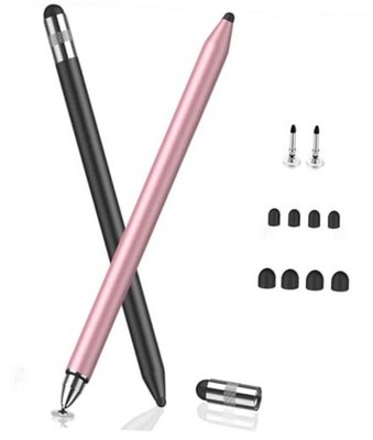  3 in 1 Stylus Pens for Touch Screens, High Sensitivity & A-Black/Rose Gold