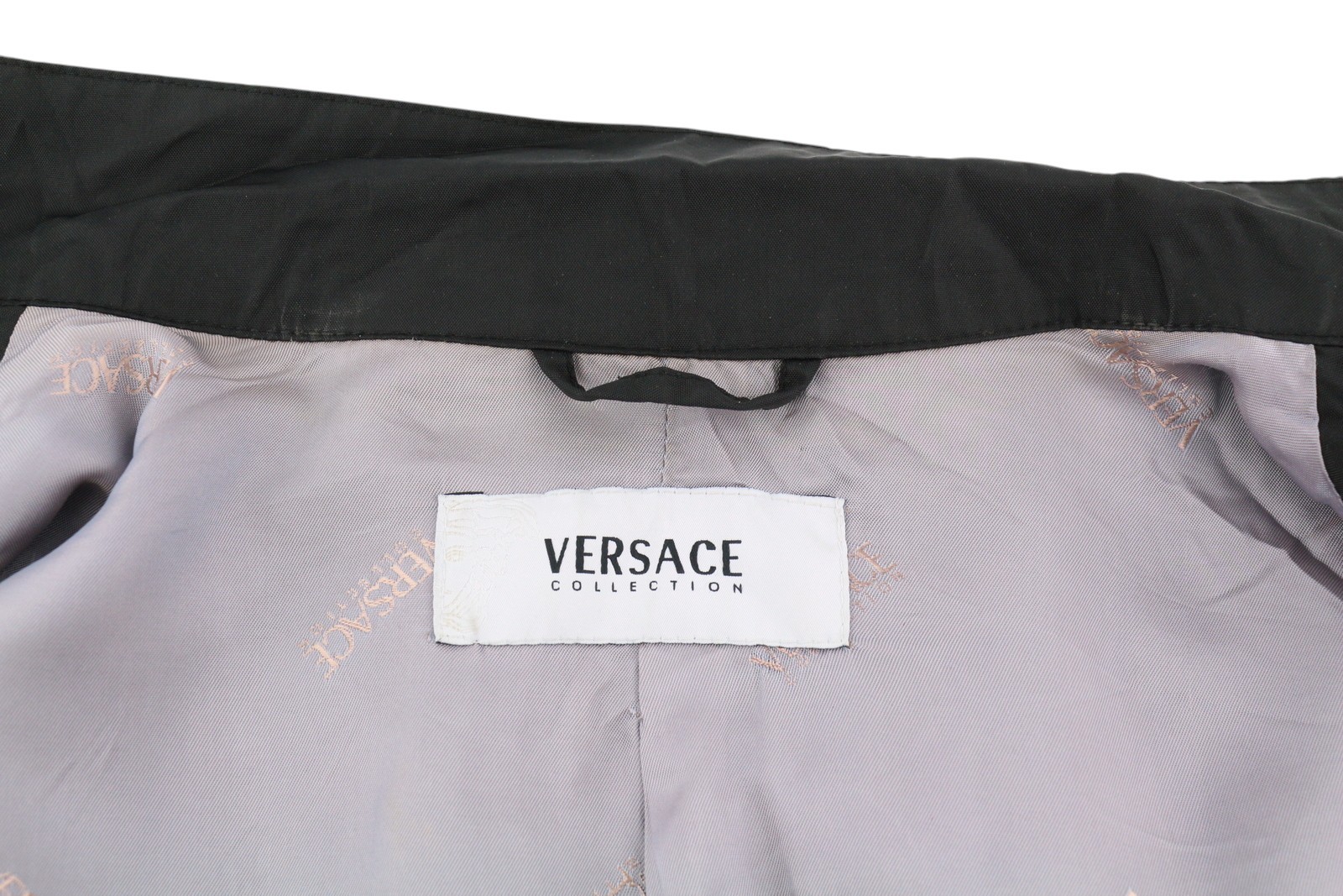 VERSACE Men Jacket 50 Black High Neck Lined Zip Pockets Lightweight thumbnail 10