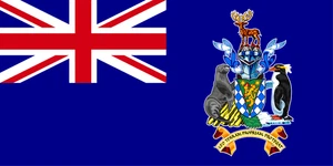 South Georgia and the South Sandwich Islands Flag Self Adhesive Sticker