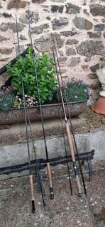 FLY FISHING RODS x 3 .. SHAKESPEARE x 2 .. DAIWA x 1 .. NEVER BEEN USED