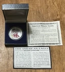 1999 Colorized American Eagle Silver Dollar 1 troy oz, 99.9% silver