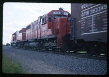 Railroad Slide - Detroit Toledo & Ironton #250 Locomotive 1982 Riga Michigan