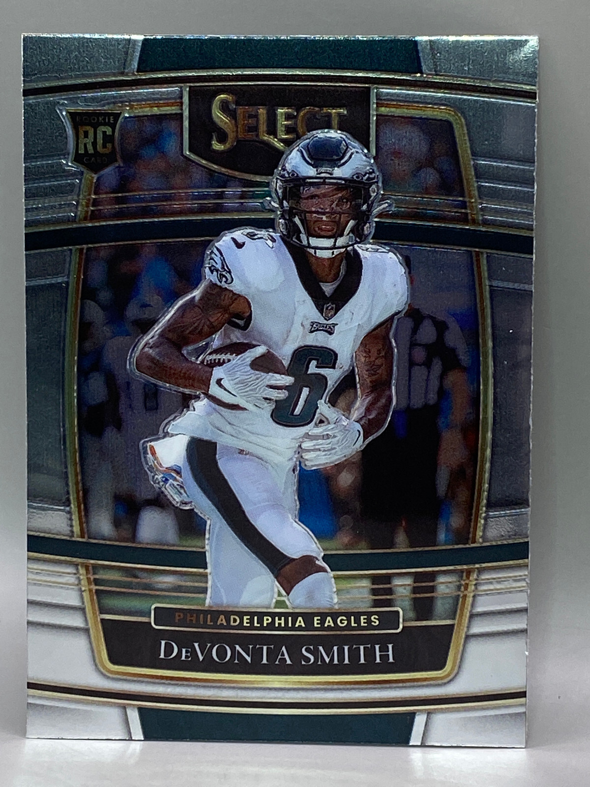 2021 FOTL DEVONTA SMITH PANINI SELECT FOOTBALL CONCOURSE RC #49